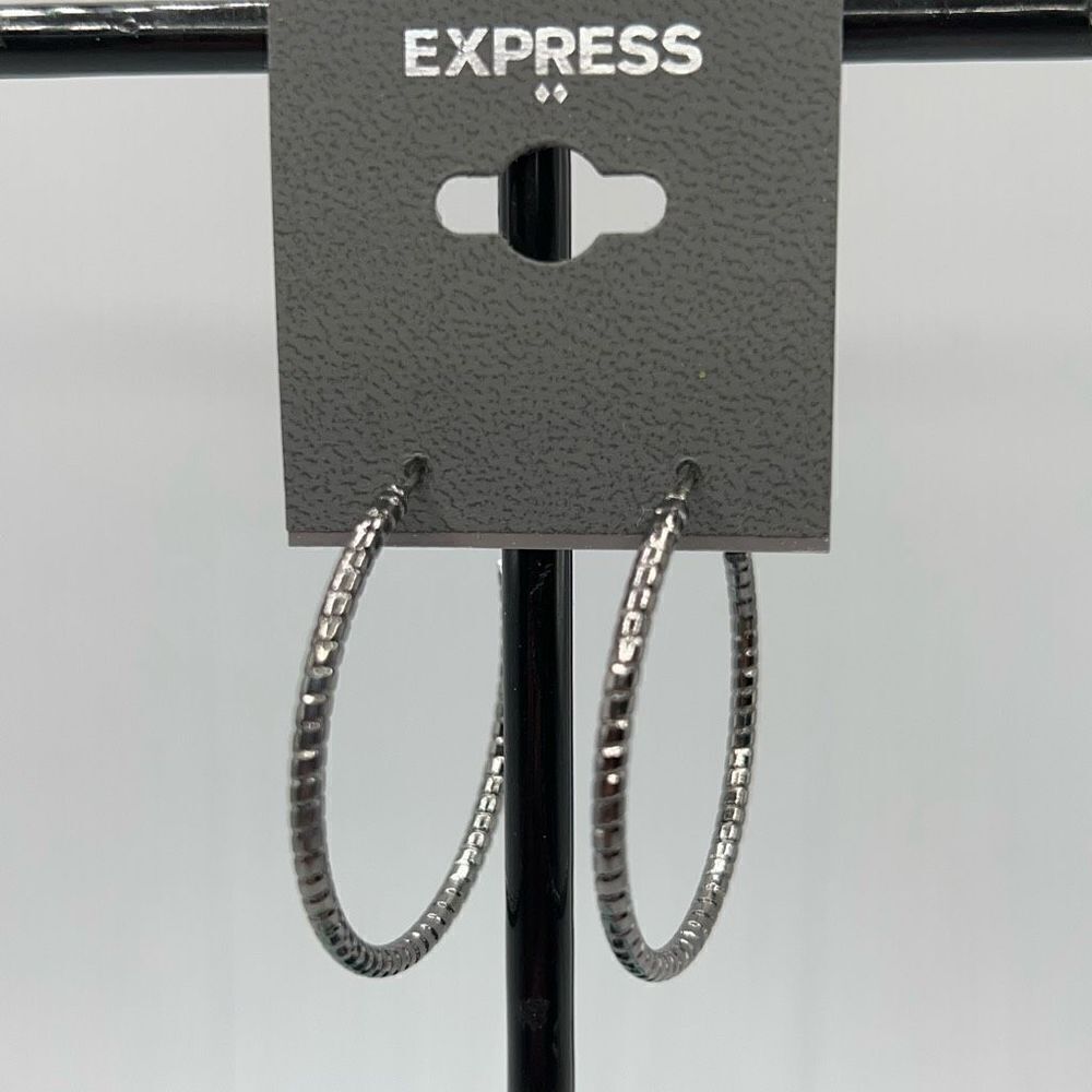 Express Hoop Earrings $16ea / 3 for $25 - Picture 3 of 6